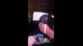 Preview of Flagress homemade from a nymphet having fun with a parakeet inside the car