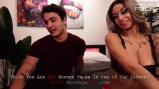Preview of Fuck with the young girl, amateur, having fun with the tattooed half malicious