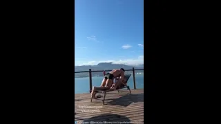 Preview of Giving a “saboreada” in the pussy of Larissa Sumpani outdoors