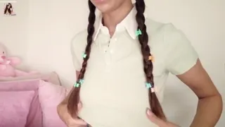 Preview of Hot video leaked on the internet, with a nymphet having fun between the dick and the butt