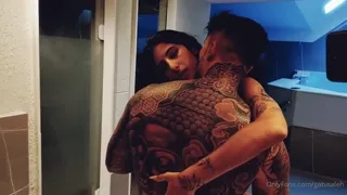 Preview of Gabi Saleh getting involved in hot moments with a tattooed boy on the motel