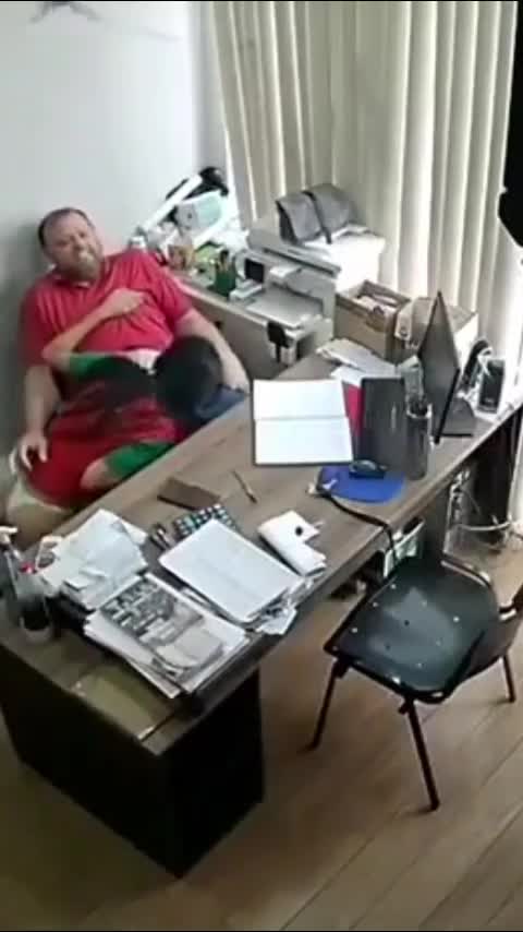Young secretary doing a special favor for the boss in exchange for an increase