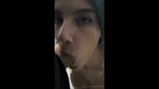 Preview of Sophia Leeh doing homemade service in front of the mirror