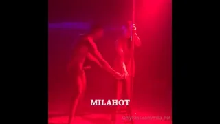 Preview of Mila Hot Privacy showing all her sensuality on the stage on swing